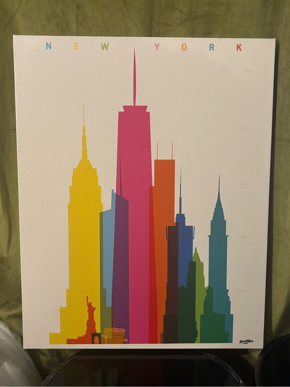 Yoni Alter’s New York skyline design print on canvas